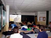Foto 9: Actividad de educación ambiental en el I.E.S. Virgen de Gracia, en Oliva de la Frontera.